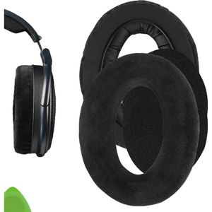 Vervangende oorkussens voor Sennheiser HD525 HD535 HD545 HD565 HD580 HD600 HD650 HD660 S hoofdtelefoon - zwart - comfort velours - reparatieonderdelen - headset