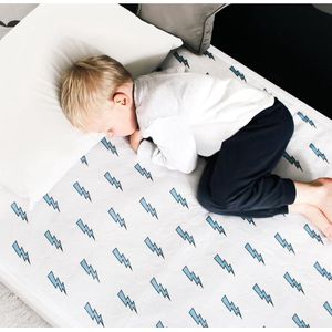 Matrasbeschermer, waterdicht, voor kinderen, eenpersoonsbed, kinderbed, babybed, ademend, wasbare matrasoplegger voor zijdelings insteken bij incontinentie, matrasbeschermer