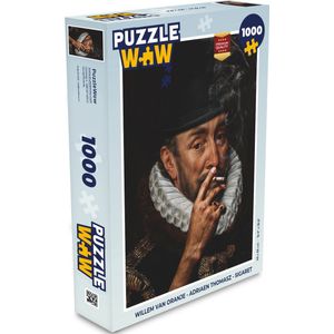 Puzzel Willem van Oranje - Adriaen Thomasz - Sigaret - Legpuzzel - Puzzel 1000 stukjes volwassenen