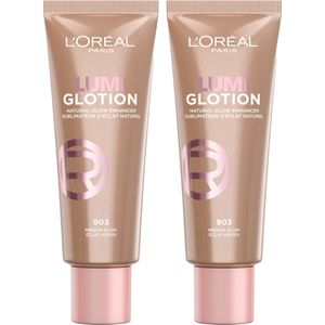 L’Oréal Paris Glotion 903 Medium Glow - Natuurlijke Glow Enhancer voor een Stralende huid - 24U* hydratatie - 2x 40ml