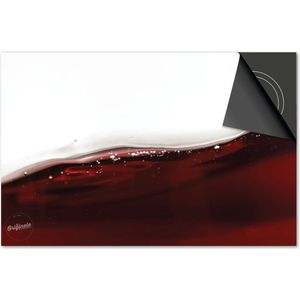 Inductie beschermer 60x52 - afdekplaat inductie mat - Dietrix Kookplaat beschermer - DELUXE - Wijn - Wit en Rood