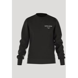 Björn Borg Essential 1 Sweater Heren Zwart Vaderdag Cadeau - Trui Mannen - Maat XXL - Katoen