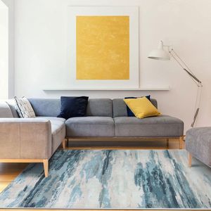 Vloerkleden vintage tapijt, abstract, modern, zacht, antislip, voor woonkamer, slaapkamer, kantoor en binnendecoratie (80 x 120 cm, grijs10)