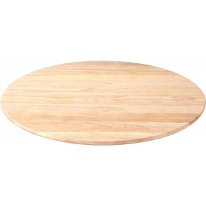 Draaiplateau van rubberhout - serveerplaat en kaasplank Ø 46 cm