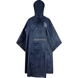 C-Line Poncho - Blauw - Reflecterend - Maat L/XL