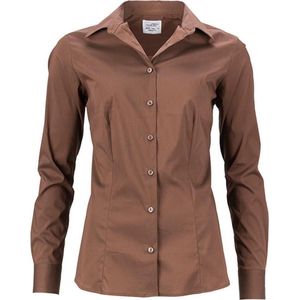 James and Nicholson Dames/dames Slim Fit Shirt (Bruin)