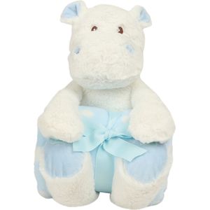 Mumbles Hippo met  Fleece dekentje