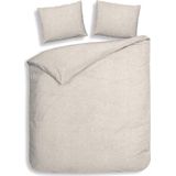 Heckett & Lane Franela - Flanel - Dekbedovertrek - Lits-jumeaux - 240x200/220 cm - Light Sand
