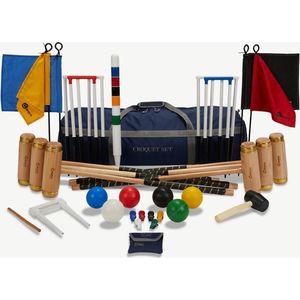 Prachtige 6 persoons Professionele Croquet set -met luxe Tas