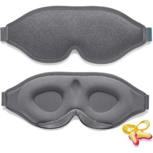 Lichtblokkerend Slaapmasker - Innovatief Oogmasker voor Meditatie - Zacht en Comfortabel - Verstelbare Band - Geschikt voor Thuisgebruik en Reizen