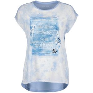Blue Seven - Shirt 105866 blue print dames - maat 44
