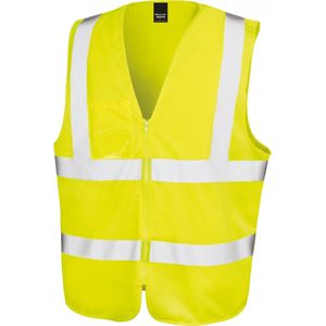 Gilet Unisex L/XL Result Mouwloos Fluorescent Yellow 100% Polyester