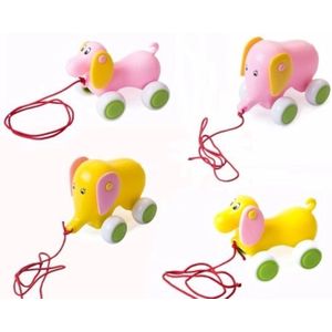 Viking Toys - Trekfiguur baby hond en olifant