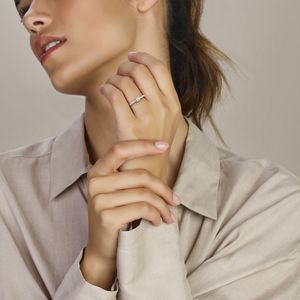 Ring Lab Grown Diamant 0.39ct H Si