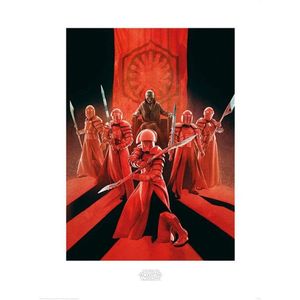 Kunstdruk Star Wars The Last Jedi Snoke and Elite Guards 60x80cm