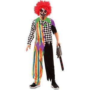 Witbaard Verkleedpak Scary Clown Polyester Zwart/wit Mt 110-122
