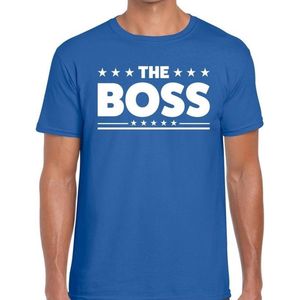 The Boss heren shirt blauw - Heren feest t-shirts L