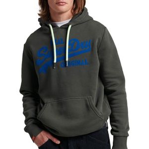 Superdry Vintage Logo Neon Hoodie Heren - Maat S