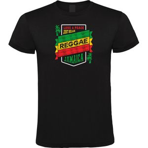 Klere-Zooi - Reggae - Love & Peace - Heren T-Shirt - S