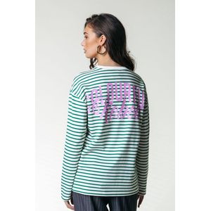 Big Back Logo Stripe Longsleeve Tee