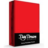 Day Dream Jersey Hoeslaken Rood-190 x 220 cm