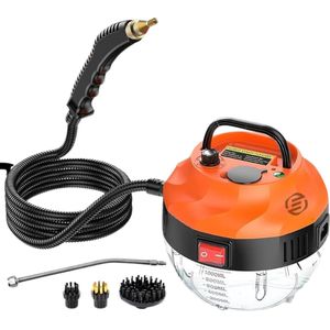 Equivera Stoomdweil - Steam Cleaner - Stoomreiniger - Tapijtreiniger - Vloerreiniger - Elektrische Dweil - Vlekkenreiniger - Dwijl