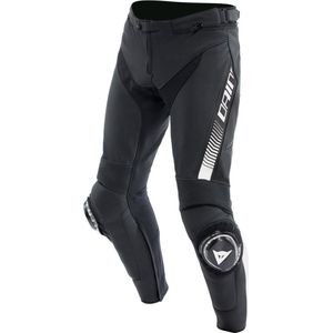 Dainese Super Speed Leather Pants Black White 52 - Maat - Broek