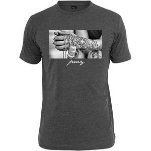 Mister Tee - Pray 2.0 Heren T-shirt - XS - Grijs