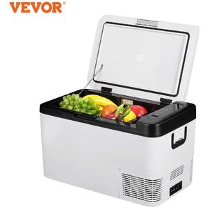 Vevor 25L Auto Koelkast Mini Koelkast Vriezer Draagbare Compressor Koeler 12/24V Dc 110-240V Ijs Doos Rijden Camping Picknick Avontuur Reizen