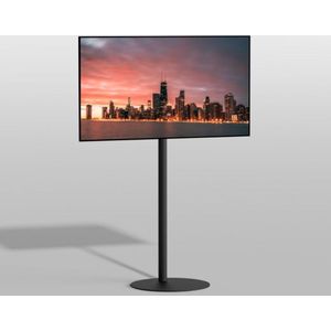 TV vloerstatief SPHERE 150 Design Tv standaard Trendy Zwart Staal 32-65” - VESA 200x200