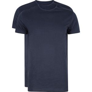 RJ Bodywear Everyday - Rotterdam - 2-pack - T-shirt O-hals smal - donkerblauw -  Maat L