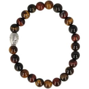 Ruben Robijn Katten/Tijger/Valkenoog kralen armband boeddha mannen