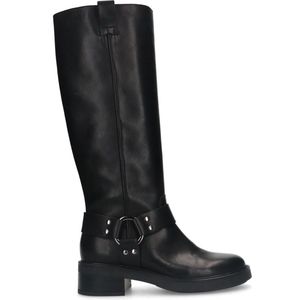 Sacha - Dames - Zwarte hoge biker boots - Maat 40