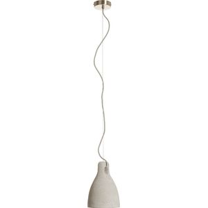 Lindby - hanglamp - 1licht - beton, metaal - H: 25 cm - E14 - betongrijs, gesatineerd nikkel