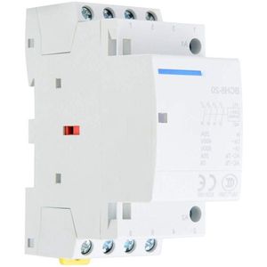 DIN-Rail Schakelaar 20A – 4-Polig AC Railrelais – 4NO – 50/60Hz – 220V/230V – Voor DIN-Rail Montage