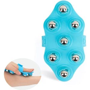 Massage handschoen met rollers voor lichaamsmassage en spierontspanning