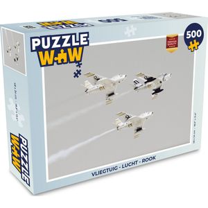 Puzzel Vliegtuig - Lucht - Rook - Legpuzzel - Puzzel 500 stukjes