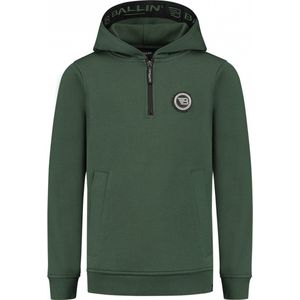 Ballin Amsterdam - Jongens Regular fit Sweaters Hoodie LS - Forest Green - Maat 10