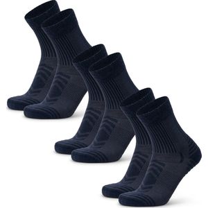 DANISH ENDURANCE Lichte Merino Wol Wandelsokken Dames en Heren Sportsokken - anti blaren - 3 paar - Maat 35-38