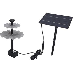 Verstelbare nevelhoogte zonne fontein 4W - DC 4.5 tot 10V - Duurzaam ABS kunststof - Met 3 uitbreidingsbuis - Voor vogelbad vijvers