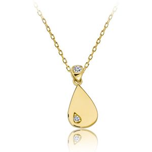 Juwelier Zwartevalk - 14 karaat gouden ketting met hanger 15.066