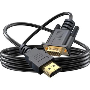 DrPhone HNV2 HDMI mannelijk naar VGA mannelijk D-SUB 15 Pin M/M Adapter – Converter - Kabel 1080P 60Hz – 1M