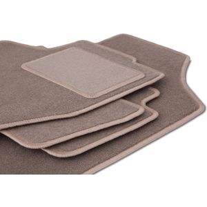 Beige fluwelen matten voor: 0 0 0 (0)