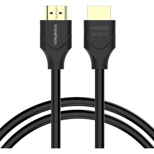 iMoshion HDMI naar HDMI Kabel - 3 meter - HDMI 2.1 Kabel - 8K Ultra HD High Speed - 8K (60Hz) / 4K (120Hz) - 48 Gbps - Zwart