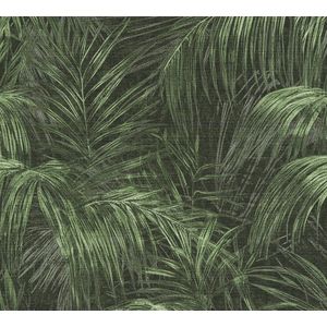 PALMBLADEREN BEHANG | Botanisch - Groen Zwart - Living Walls Michalsky 5