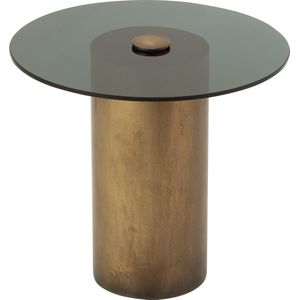 J-Line bijzettafel Soni - ijzer/glas - zwart/brons