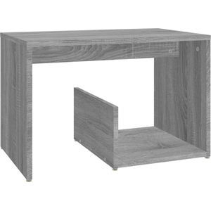 VidaXL Bijzettafel 59x36x38 cm Bewerkt Hout Grijs Sonoma Eikenkleurig