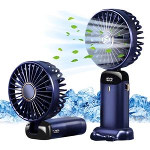 Equivera Handventilator - Mini Ventilator - Hand Ventilator - Hanventilator Oplaadbaar - Draabare Ventilator