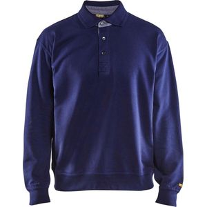 Blåkläder 3370-1158 Polo Sweatshirt Marineblauw maat XL