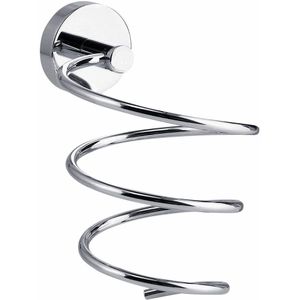 Tesa Smooz Haardrogerhouder 14x17x11cm zonder boren Zelfklevend Verchroomd Metaal chroom